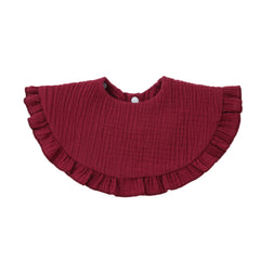 Soft Cotton Ruffle Bib For Infants And Toddlers