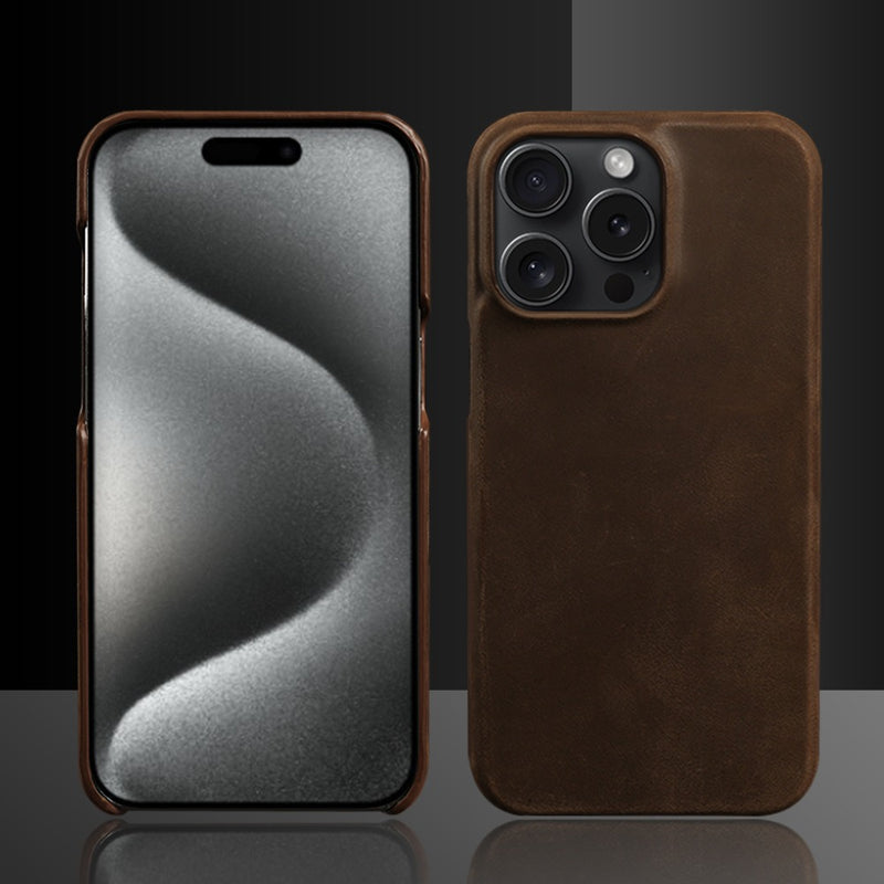Crazy Horse Leather iPhone Case