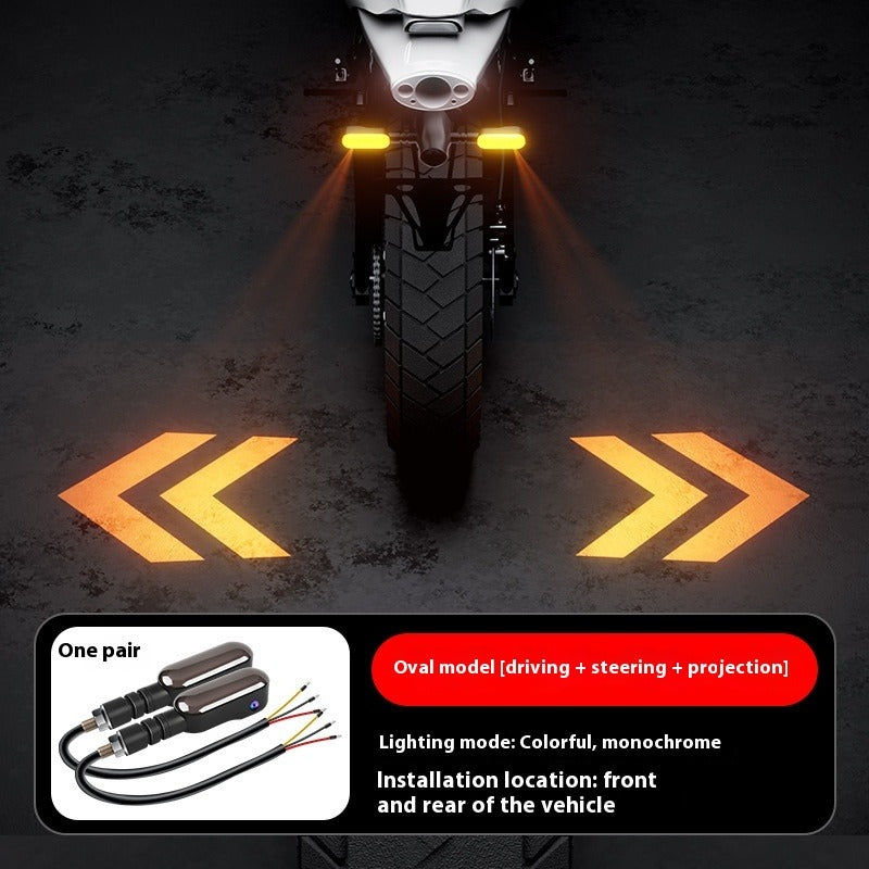 Motorcycle LED Projection Turn Signal Lights