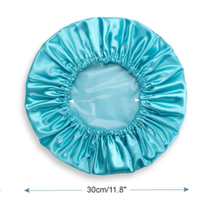 Silk Satin Double Layer Shower Cap for Hair Care