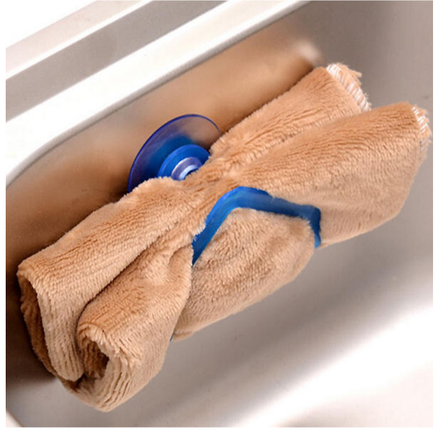 Suction Cup Dishcloth Holder and Sponge Drying Rack