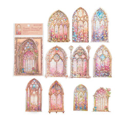 Mocard PET Laser Gold Journal Sticker Pack