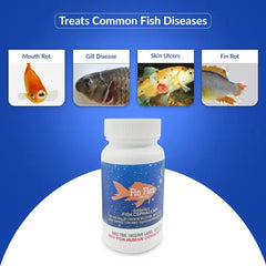 Fish Ceph 500mg Capsules for Aquarium Fish – 60 Count – Water Care Support
