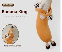 Banana King Plush Pillow Toy