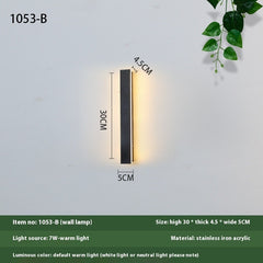 Minimalist Outdoor Waterproof LED Wall Lamp