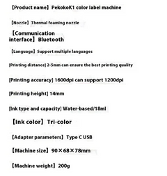 Wireless Handheld Printer Mini