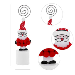 Wooden Christmas Santa Snowman Angel Decorative Clip
