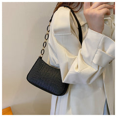 High-Quality Women's Felt Crescent Shoulder Bag