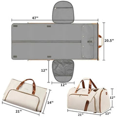 Convertible Wear-Resistant Folding Suit Bag