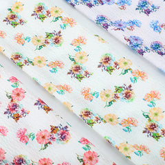 Spring Summer Ladies Pajamas in Printed Crepe Fabric
