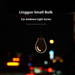 Crystal Car Pendant with Ambient Light Bulb