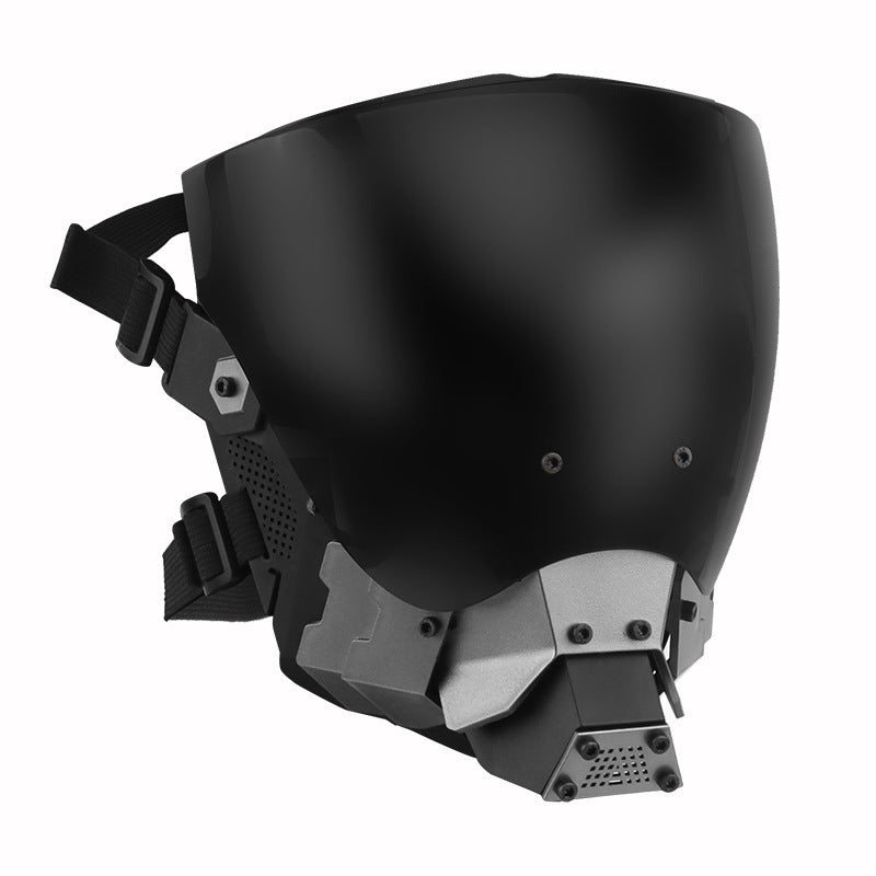 Cyberpunk Sci-Fi Mechanical Half Helmet Mask