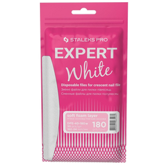 DISPOSABLE FILES CRESCENT NAIL FILE (SOFT BASE) EXPERT 40 (30 PCS) DFE-40 W- STALEKS™