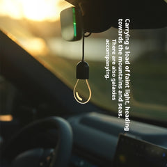 Crystal Car Pendant with Ambient Light Bulb