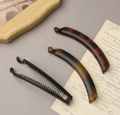 Vertical Leopard Banana Hair Clip