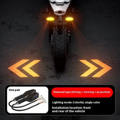 Motorcycle LED Projection Turn Signal Lights