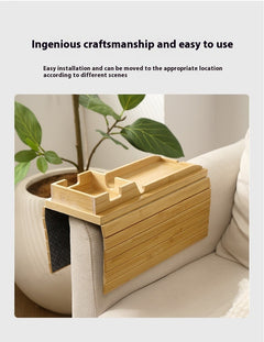 Magnetic Wooden Sofa Removable Tray