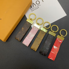 Luxury Leather Keychain Pendant for Fashion Bags