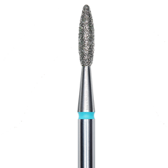 DIAMOND NAIL DRILL BIT, "FLAME", BLUE, HEAD DIAMETER 2.1/8MM (FA10B021/8) - STALEKS™