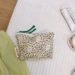 Green Line Women's Cosmetic Bag and Coin Purse Holder