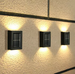 Solar LED Outdoor Wall Lamp, Modern Energy-Efficient Garden Light