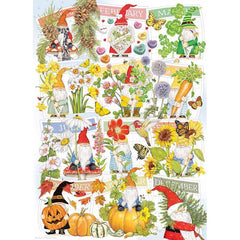 A Happy Gnome Life 1000 Piece Jigsaw Puzzle Cobble Hill