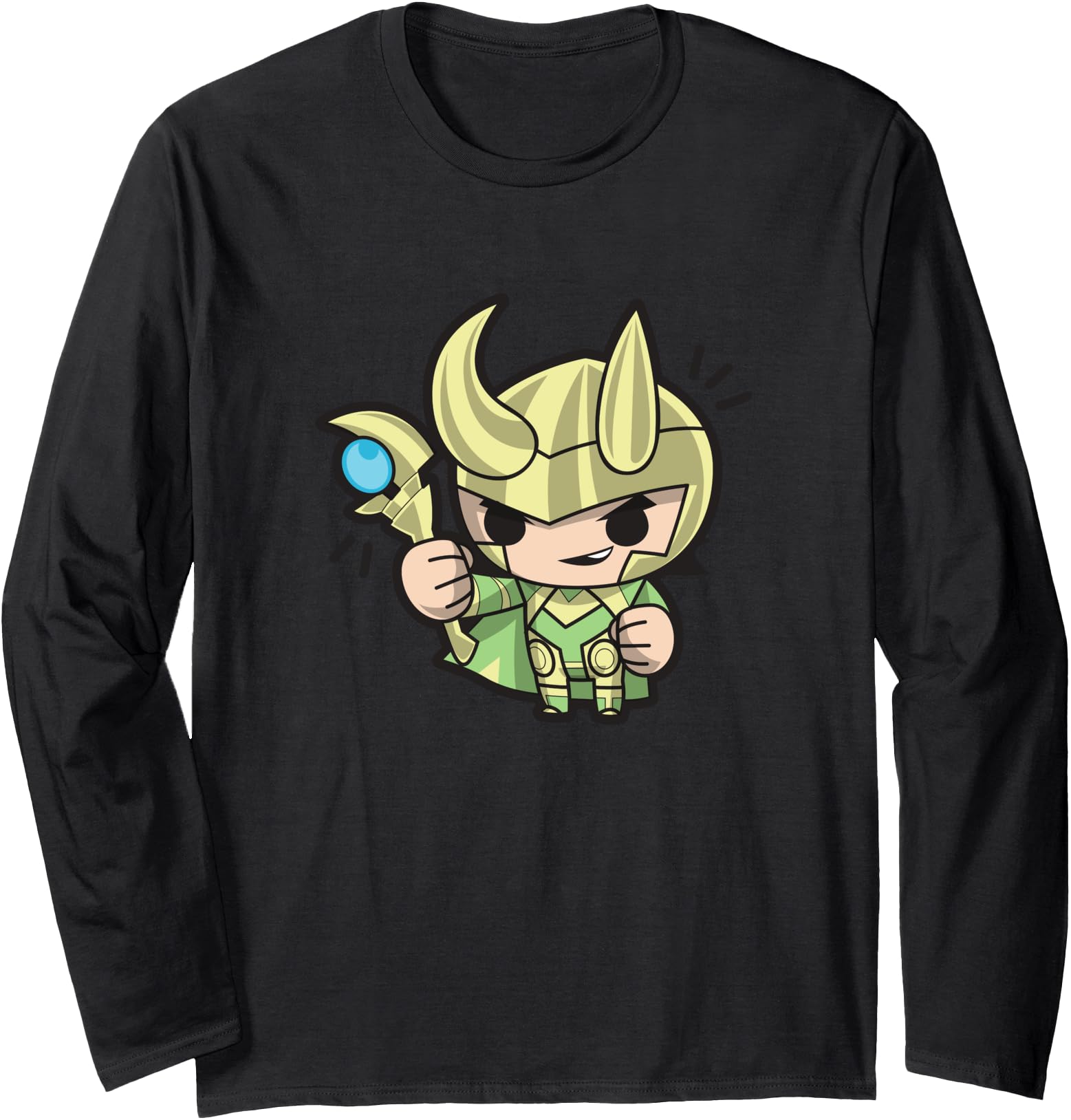 Marvel Comics Loki Chibi Villain Artist Hoodie - Trendy Graphic for Adults