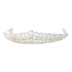 Crystal Teardrop Cluster Pageant Queen Tiara