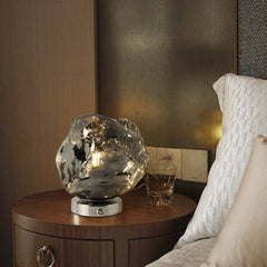 Creative Lava Stone Glass Table Lamp for Bedroom Decor