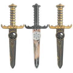Halloween Plastic Skeleton Assassin Pirate Dagger Knife