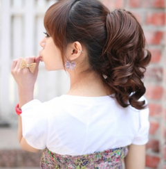 Wig Ponytail - Short Curly Clip-In Hairstyle