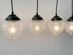 Antique Glass Dining Room Rectangular Pendant Chandelier Ceiling Light