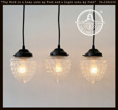 Antique Glass Dining Room Rectangular Pendant Chandelier Ceiling Light