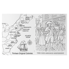 America 250th Anniversary Coloring Book - Founding of America: Birth of a Nation