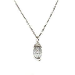 Silver Birthstone necklace