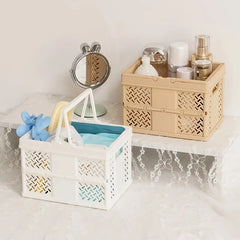 Korean Large Capacity Folding Desktop Storage Basket