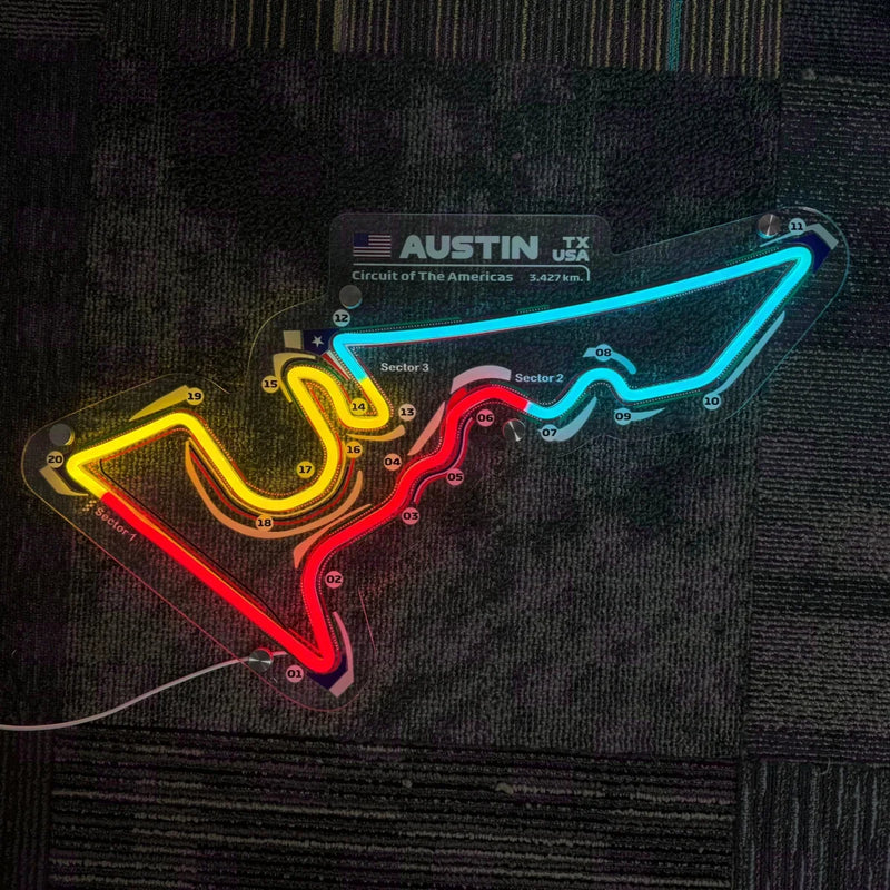 Austin TX Circuit LED Neon Sign