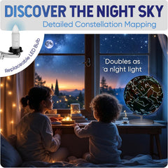 Adventure Around the World Light Up Globe for Kids Ages 5+ STEM Geography Learning with LED Night Light and Trivia Cards