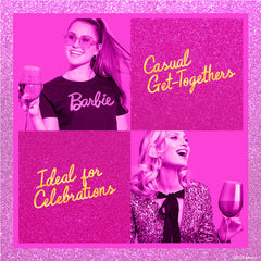Barbie™ x Dragon Glassware® Wine Glasses
