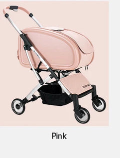 Fashionable Pet Dog Cats Four Wheeled Cart Lightweight Foldable Separable When Going Out Small Medium-Sized Pets Dog Stroller