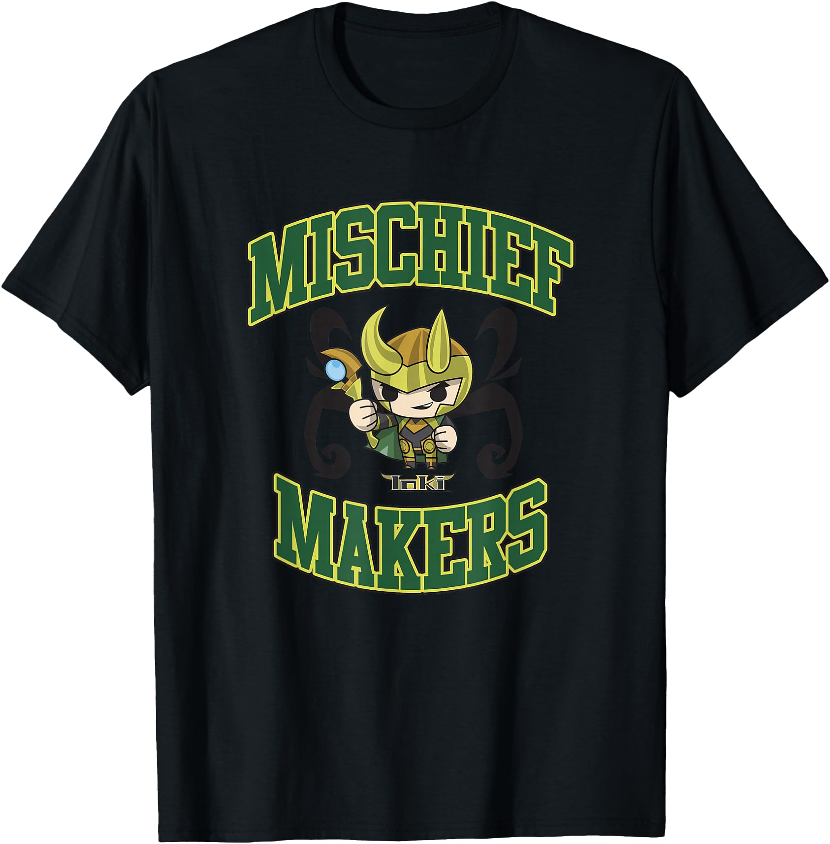 Handcrafted Marvel Comics Loki Chibi Hoodie - Minimalist Print Unisex