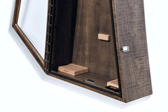 ClimaCase Triangle Humidor - Flamed Maple with Antique Slate Stain
