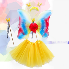 Children's Angel Wings & Colorful Butterfly Wing Set