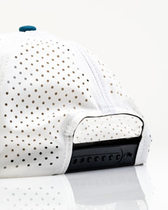 Fishing Lure White - Perforated Rope Hat