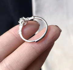Natural Chalcedony Opal Ring for Women