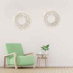 Cotton Rope Round Wall Hanging Decor