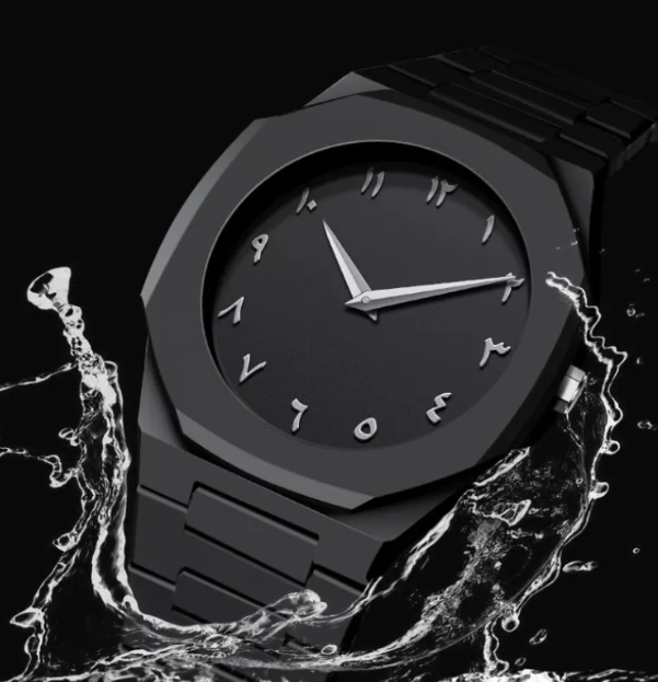 Men's Retro Arabic Digital Quartz Watch