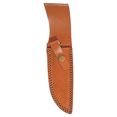 9.5" Fixed Damascus Blade Knife with Leather Sheath