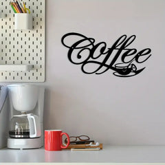 Metal Hanging Wall Sign for Coffee Bar Decor