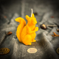 Squirrel of Abundance Candle Spell Kit - Prosperity & Wise Investments Magic